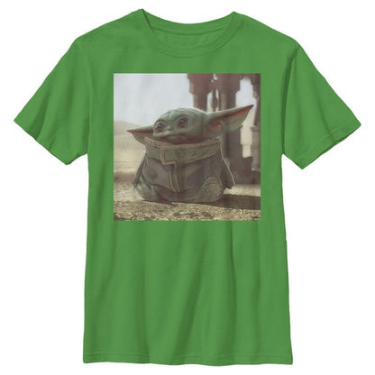 Boy's Star Wars The Mandalorian The Child Square Frame T-Shirt