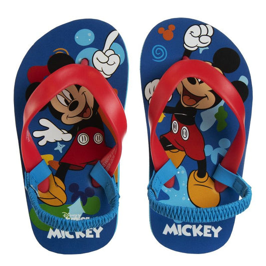 Disney Mickey Mouse Boys Toddler Flip Flops with back strap