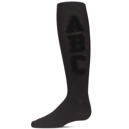 Memoi Girls' Cozy Chenille ABC Cotton Tights