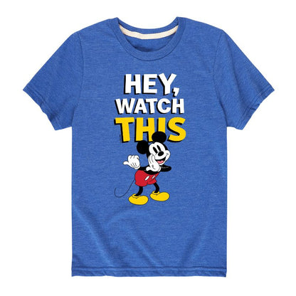 Boys' - Disney - Mickey Hey, Watch This Short Sleeve Graphic T-Shirt