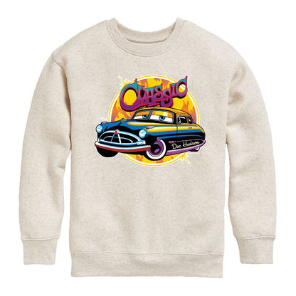 Boys' - Disney - Classic Doc Hudson Car Show Ready Graphic Long Sleeve Fleece Sweatshirt