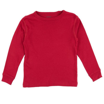 Leveret Kids Long Sleeve Solid Classic Color T-Shirt