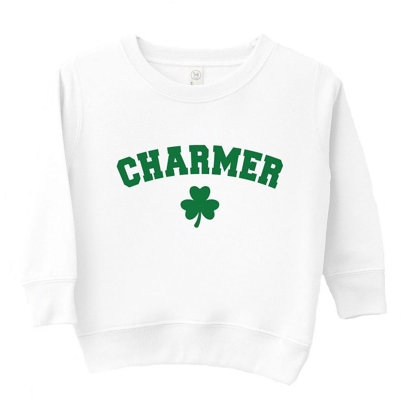 The Juniper Shop Charmer Clover Toddler Graphic Sweatshirt