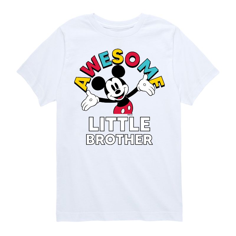 Boys' - Disney - Awesome Little Brother Short Sleeve Graphic T-Shirt