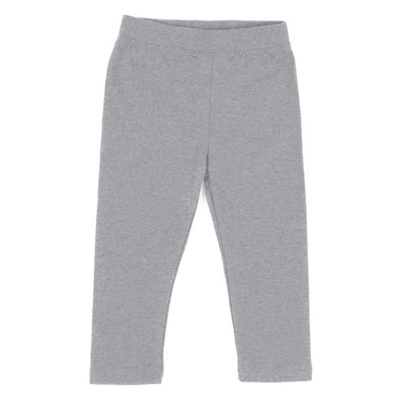 Leveret Girls Neutral Solid Color Legging
