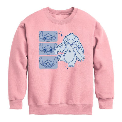 Boys' - Disney - Lilo & Stitch Graphic Long Sleeve Fleece Sweatshirt