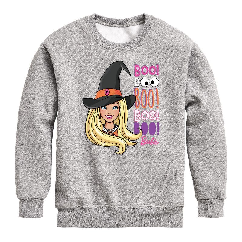Boys' - Barbie - Barbie Witch Graphic Long Sleeve Fleece Sweatshirt
