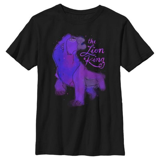 تي شيرت الأسد الملك سيمبا المرصع بالنجوم للأولاد