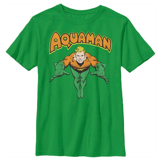Boy's Justice League Aquaman Dives In T-Shirt