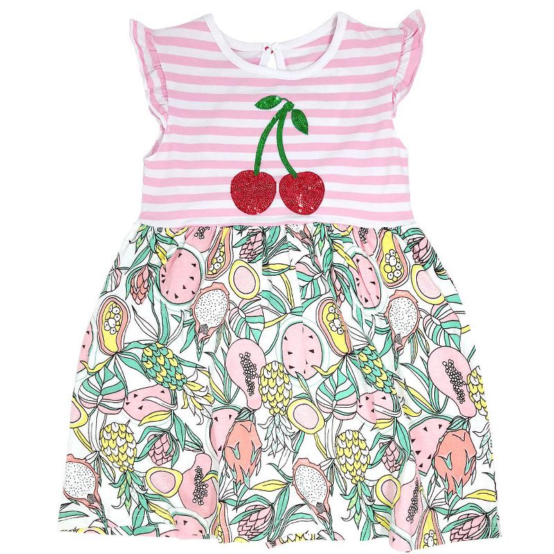 Wrapables Girls Casual Summer Dress with Sequins