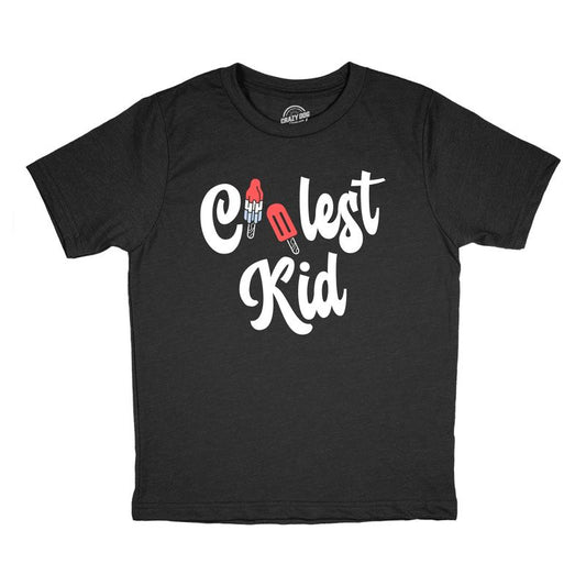 Youth Coolest Kid T Shirt Funny Cute Ice Cold Popsicle Sweet Treat Tee For Young Kids - Crazy Dog Youth T Shirt