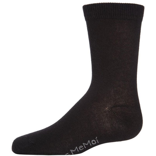 Memoi Kids' Basic Cotton Blend Crew Socks