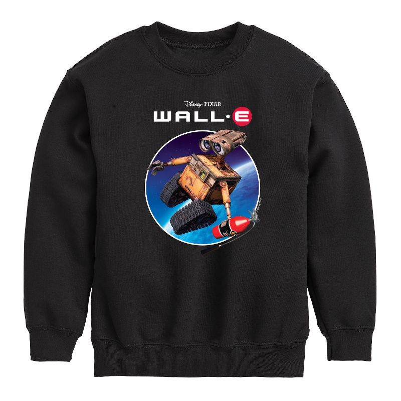 Boys' - Disney - Space Logo Graphic Long Sleeve Fleece Sweatshirt