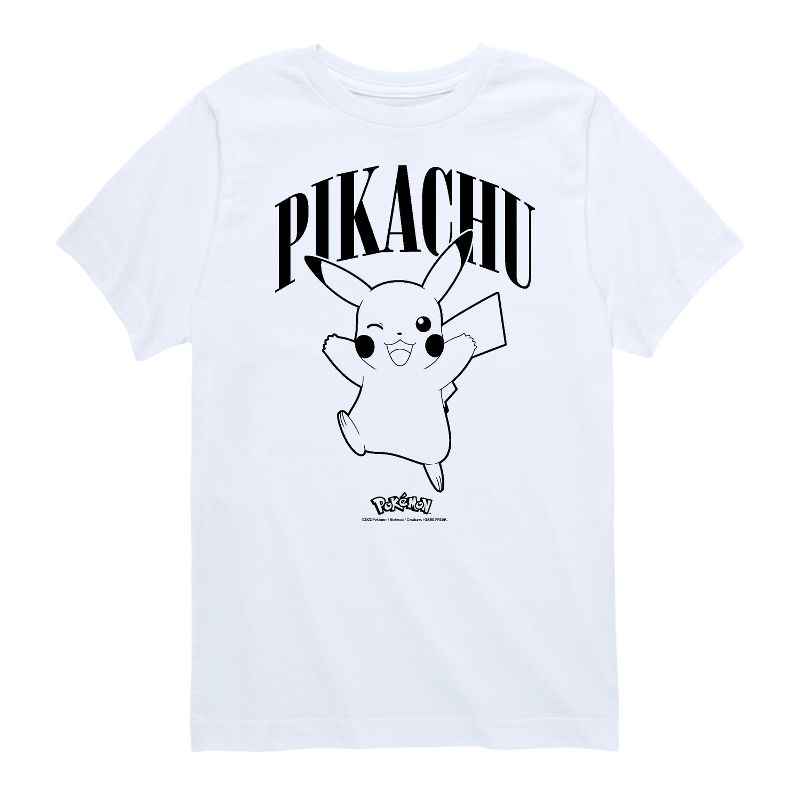 تي شيرت جرافيكي بأكمام قصيرة للأولاد - بوكيمون - بيكاتشو وينك