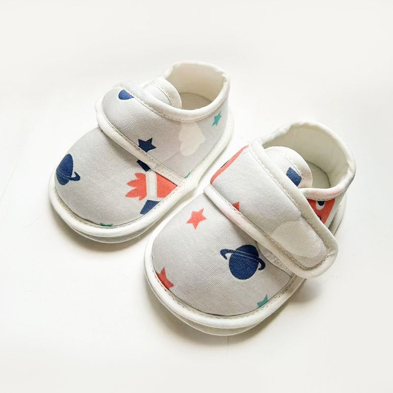 MyKids-USA Baby Cartoon Soft Antiskid Hook And Loop Baby/Toddler Shoes Low