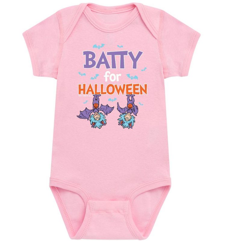 Boys' - Dr. Seuss - Batty For Halloween Thing 1 and Thing 2 Baby One Piece