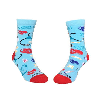 Trip to the Doctor Themed Kids Socks - from the Sock Panda (Ages 3-7)