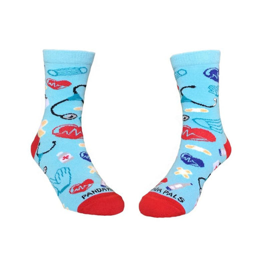 Trip to the Doctor Themed Kids Socks - from the Sock Panda (Ages 3-7)