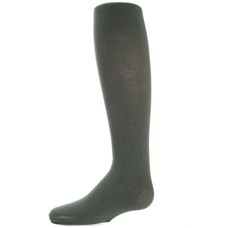 Memoi Girls' Soft Pima Cotton Opaque Tights