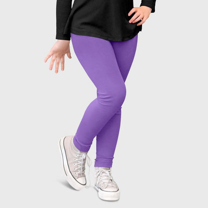 City Threads Girls 100% Cotton Leggings - USA-Made, Soft, Breathable & Sensory Friendly for Kids/Toddlers (Part 2)