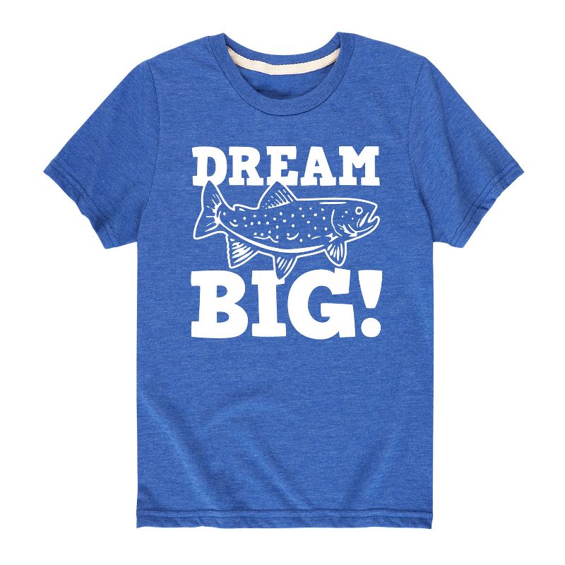 تي شيرت جرافيكي بأكمام قصيرة بتصميم "همس السمك" للأولاد - رسالة فورية