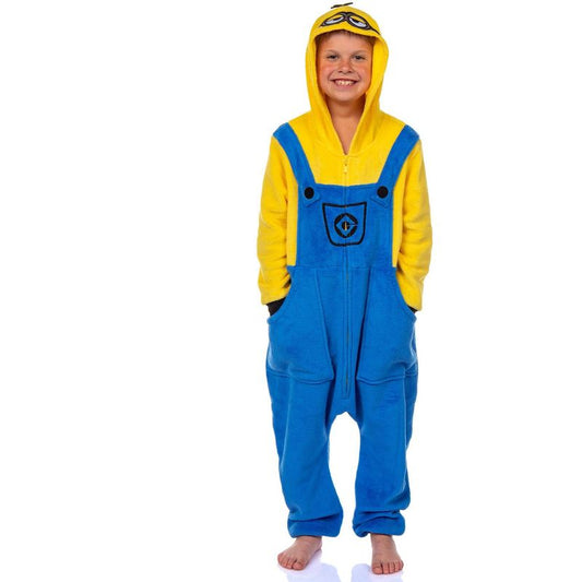 Minions Boys' Kigurumi Union Suit Fleece Pajamas – Stuart & Kevin Designs