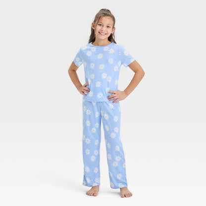 Girls' 3pc Printed Short Sleeve Pajama Set - Cat & Jack™