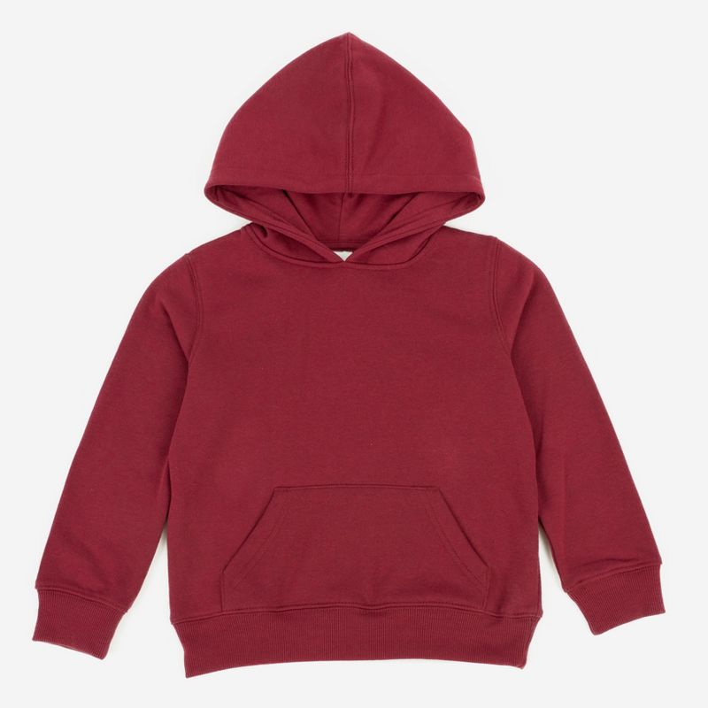 Leveret Kids Hooded Sweatshirt - Kids Hoodie Pullover Sweatshirt- With Kangaroo Pocket - Neutral Solid Color