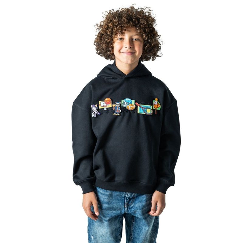 هودي Rabble القابل للتخصيص بشريط فيلكرو - مناسب للجنسين، تُباع الرقع بشكل منفصل