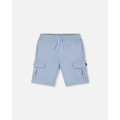 Deux par Deux Boy French Terry Short Pale Blue