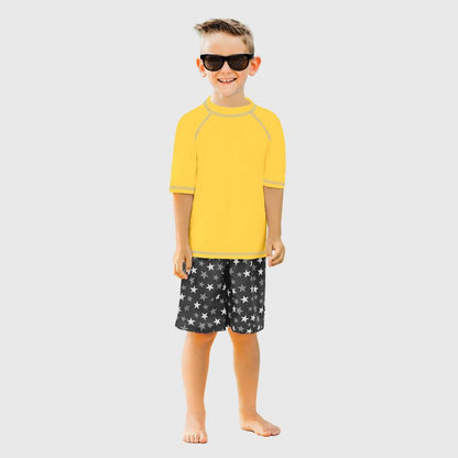City Threads Boys UPF 50+ Short Sleeve Rashguard - USA-Made