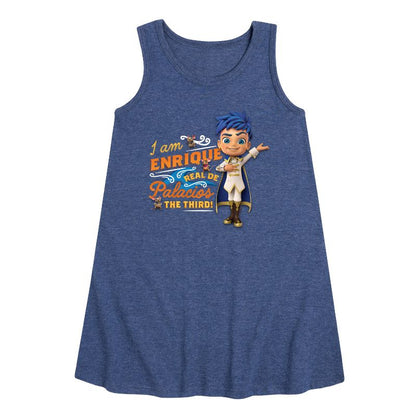 Girls' - Santiago of The Seas - Enrique Palacios Graphic Sleeveless Aline Dress