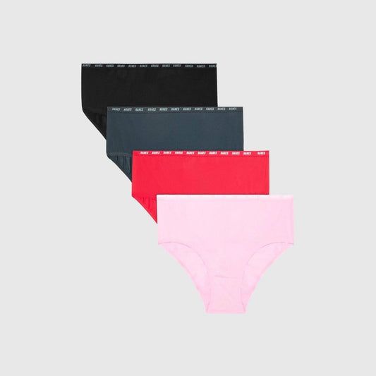 Hanes Moves Girls' 4pk Breathable Stretch Brief Underwear - colors may vary
