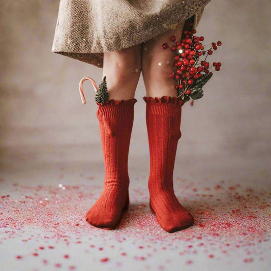 Little Love Bug Company Lace Top Knee High Socks