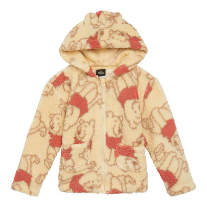 Disney Girls Faux Shearling Zip Up Cosplay Hoodie