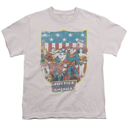 Boys' Dc Jla American Shield T-Shirt