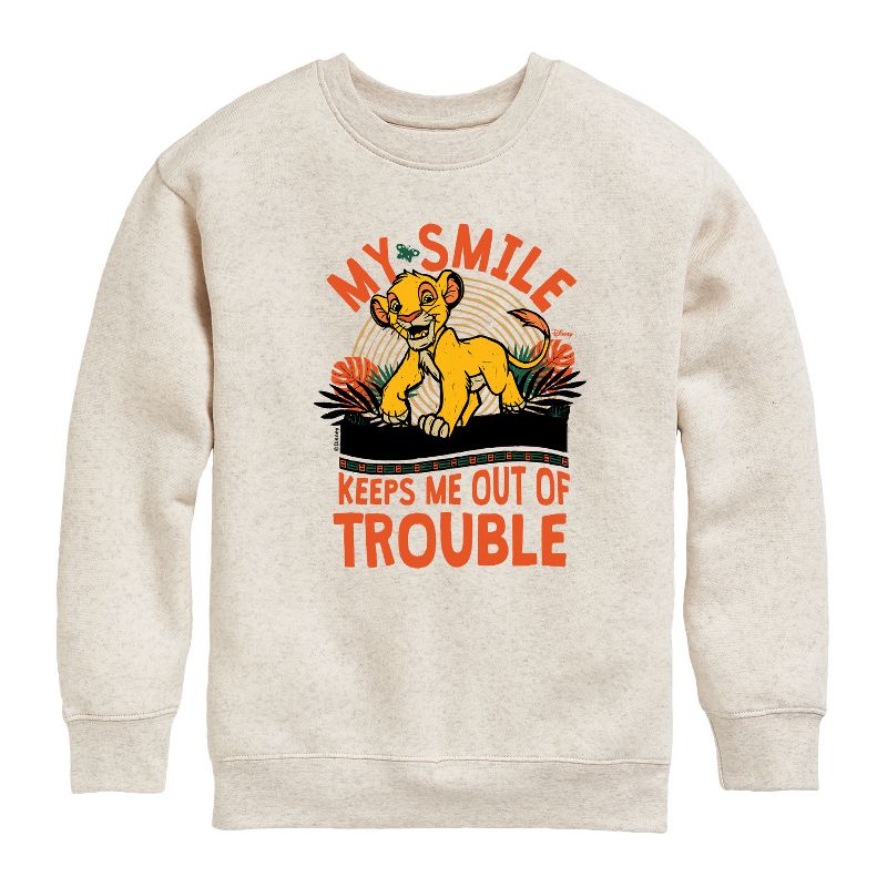Boys' - Disney - The Lion King Graphic Long Sleeve Fleece Sweatshirt