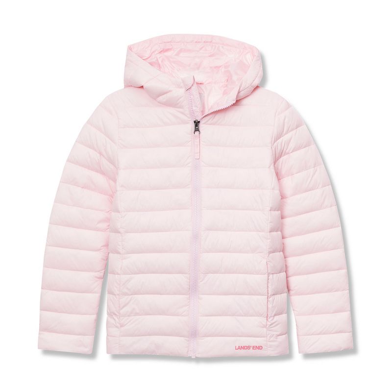 جاكيت Lands' End Kids ThermoPlume القابل للطي والمزود بغطاء رأس