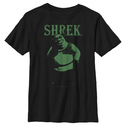 Boy's Shrek Standing Green Shrek T-Shirt