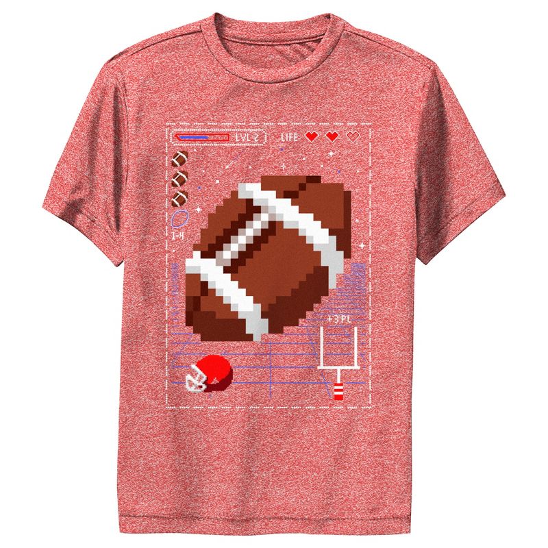 Boy's Lost Gods Football Pixel Art Performance Tee