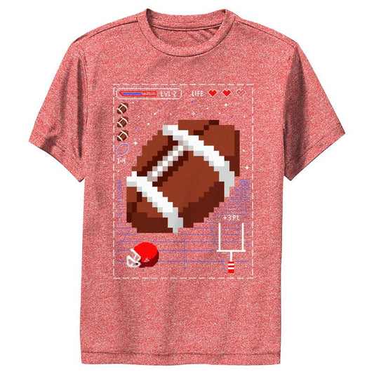 Boy's Lost Gods Football Pixel Art Performance Tee