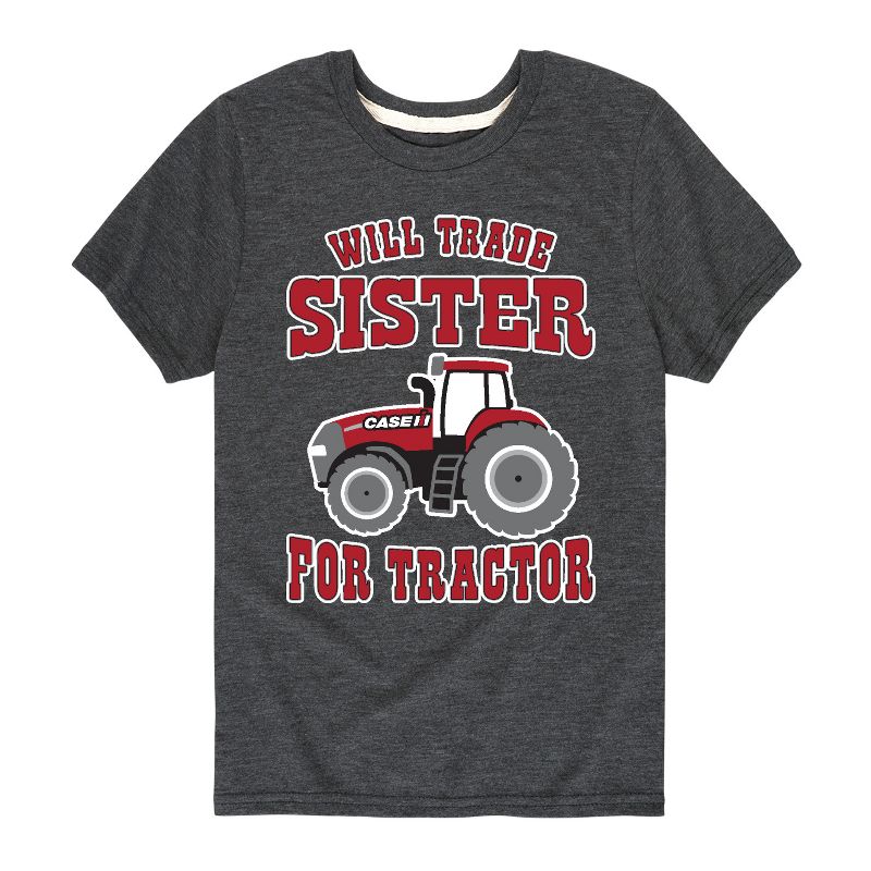 Boys' - Case IH - Will Trade Sister For Tractor Short Sleeve Graphic T-Shirt