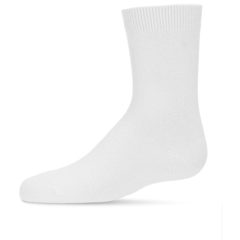 Memoi Toddler's and Kids' Basic Soft Rayon from Bamboo Crew Socks