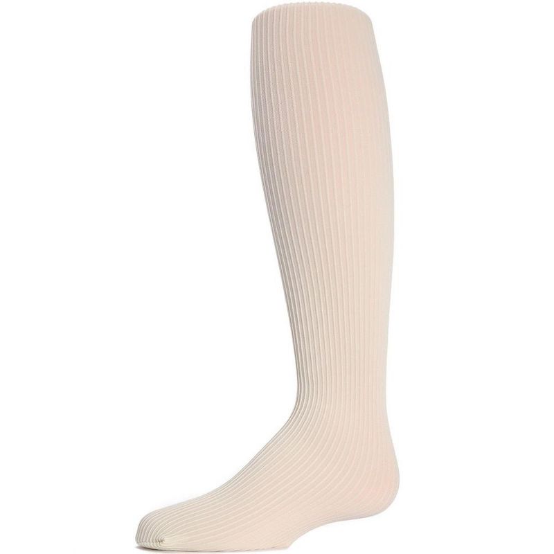 Memoi Textured Toes Girls Ribbed Tights