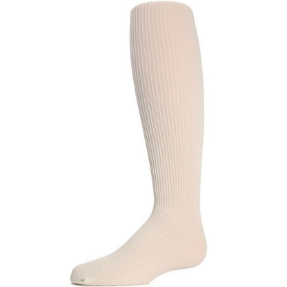 Memoi Textured Toes Girls Ribbed Tights