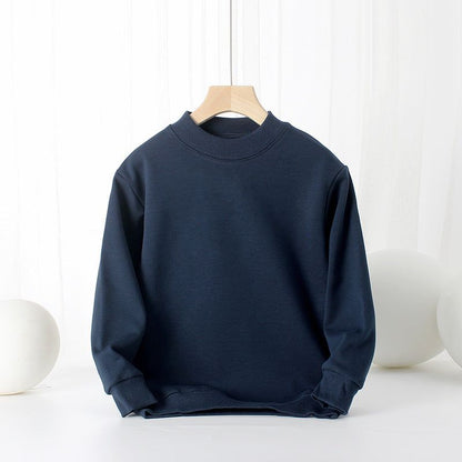 MyKids-USA Baby Solid Color Thickened Autumn Basic Hoodies
