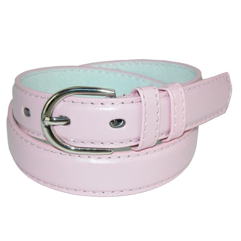 CTM Kid's Leather 1 inch Basic Dress Belt