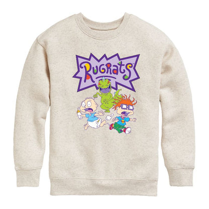 Boys' - Rugrats - The Great Chase Graphic Long Sleeve Fleece Sweatshirt