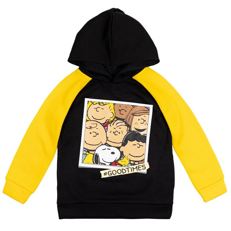 PEANUTS Peanuts، Woodstock Snoopy Fleece Pullover Hoodie للأطفال الصغار إلى الأطفال الكبار