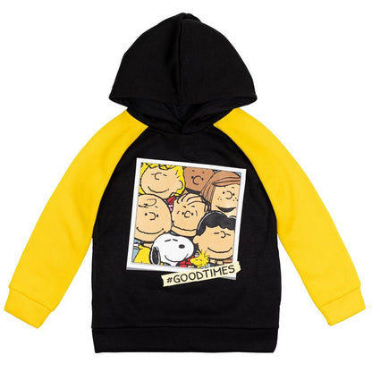PEANUTS Peanuts، Woodstock Snoopy Fleece Pullover Hoodie للأطفال الصغار إلى الأطفال الكبار